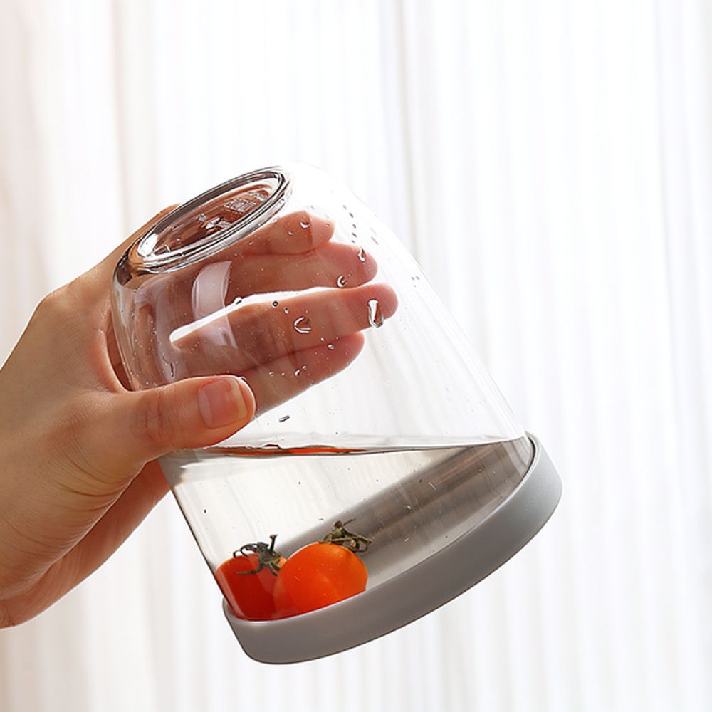 Healthy Snacks Food - Wadah Salad Besar dengan Garpu, Mudah