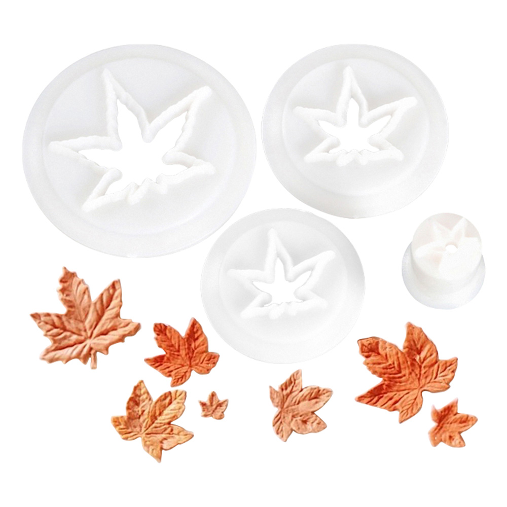 Cookies Pack - Set Pemotong Plastik Daun Maple Musim