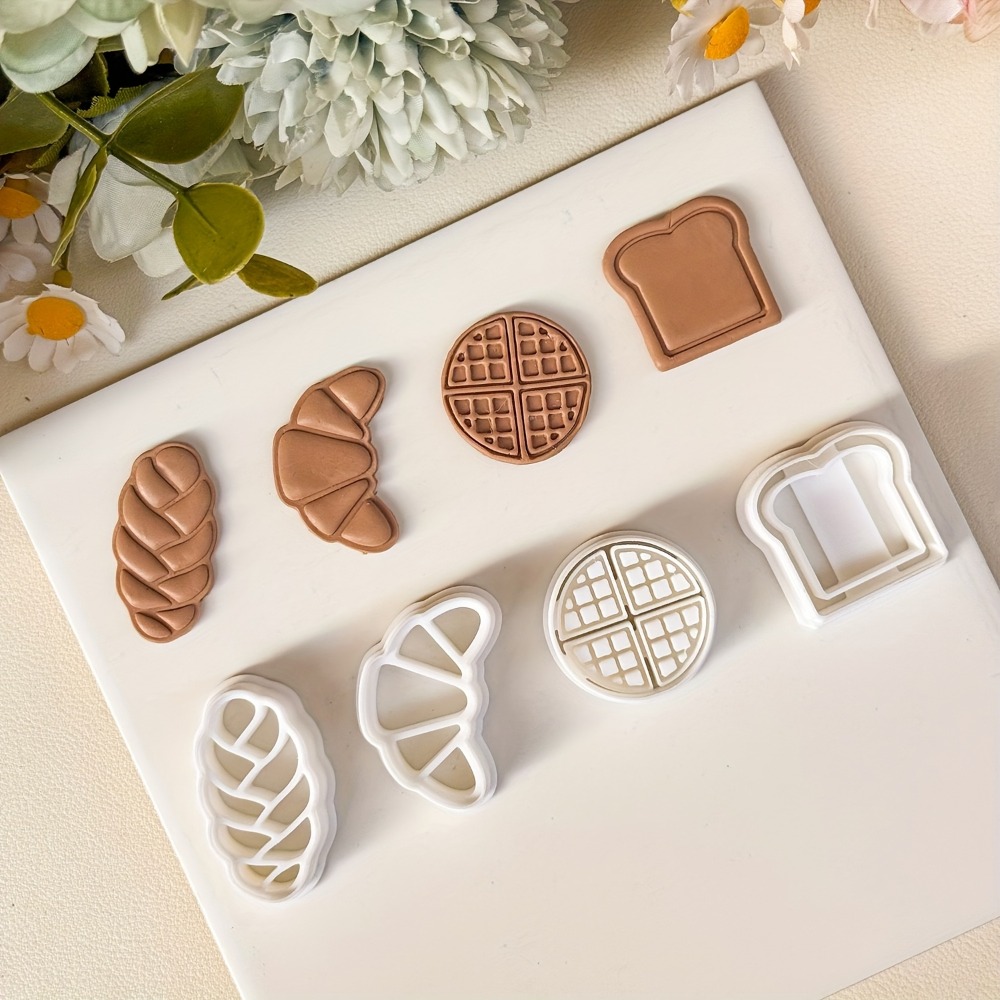 Cookies Pack - 4Pcs Set Cetakan Kue Bertema Roti,