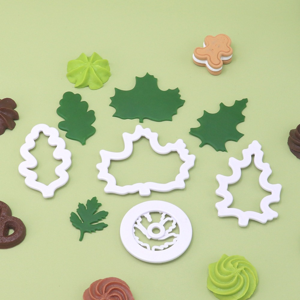 4Pcs Set Cetakan Kue Daun Musi - Cookies Pack ulasan dan harga
