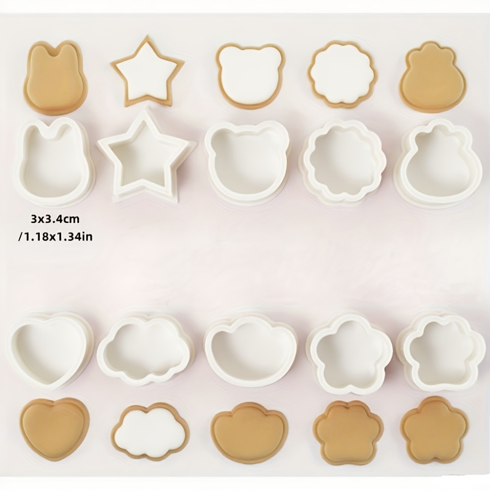 10 Buah Set Pemotong Kue Bisku - Cookies Pack ulasan dan harga